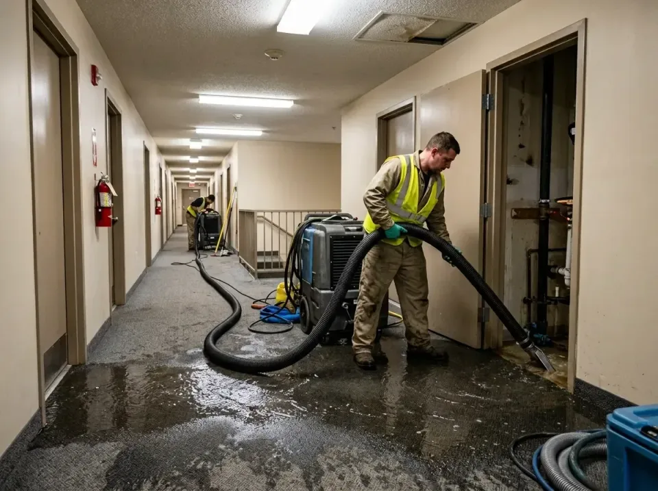 multi-unit-apartment-hallway-f-005 — frequently asked questions, Emergency Burst Pipe Water Extraction & Removal in La Villa…